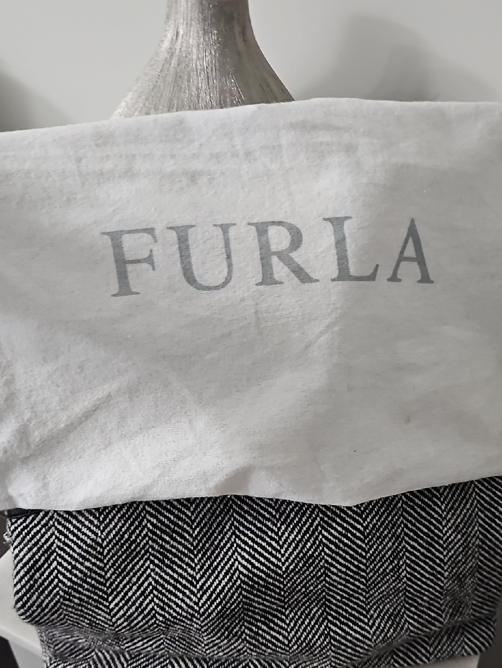 Furla Herringbone Tweed 2-way Tote Bag - Picture 16 of 16